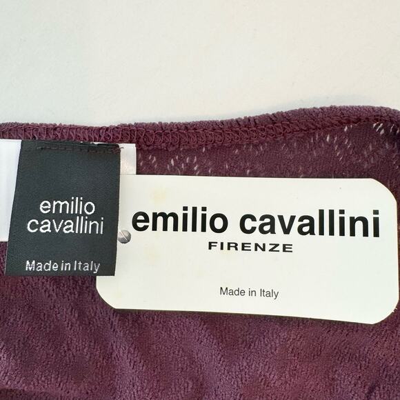 Emilio Cavallini Sheer Long Sleeve Blouse Top Lace Long Sleeve One Size NWT - Picture 9 of 10